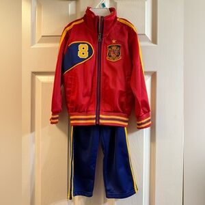 Kids Spain National Soccer Team Track Suit